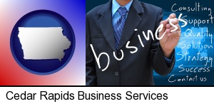Cedar Rapids, Iowa - typical business services and concepts