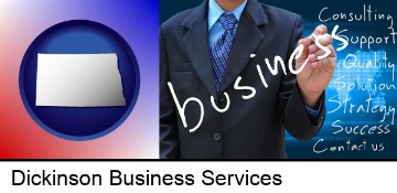 typical business services and concepts in Dickinson, ND