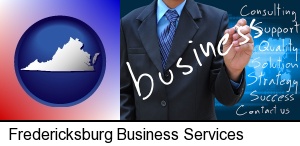 Fredericksburg, Virginia - typical business services and concepts