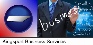 typical business services and concepts in Kingsport, TN