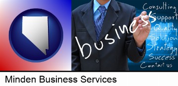 typical business services and concepts in Minden, NV