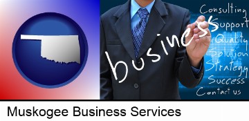 typical business services and concepts in Muskogee, OK