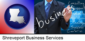 typical business services and concepts in Shreveport, LA
