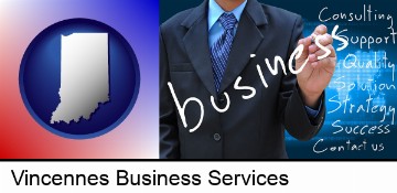 typical business services and concepts in Vincennes, IN