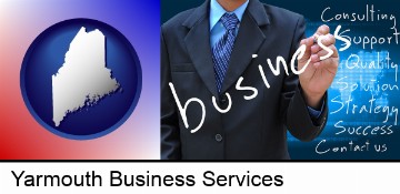 typical business services and concepts in Yarmouth, ME